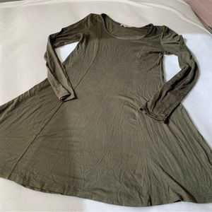 skater long sleeve dress